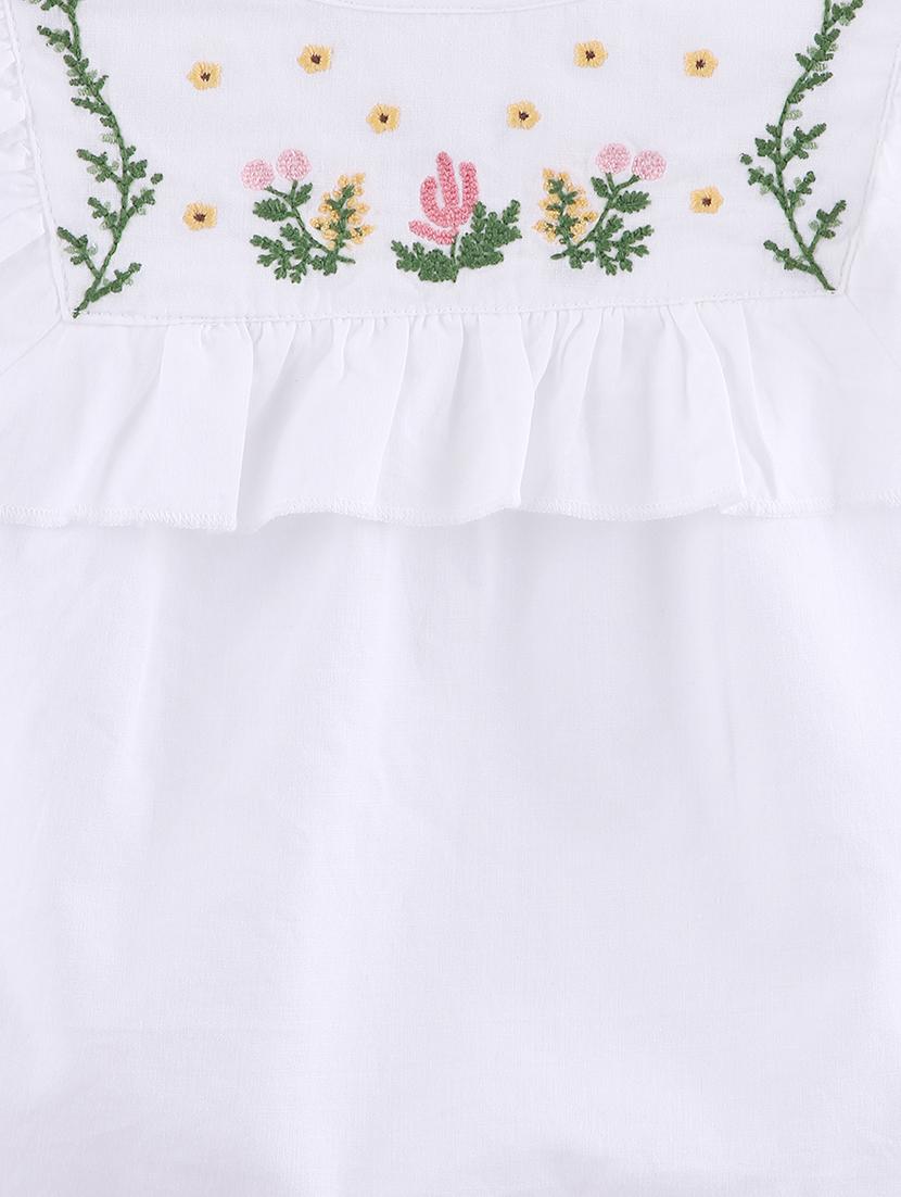 white cotton regular top - 17544108 - Zoom Image - 3