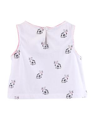 white cotton regular top - 17544109 - Standard Image - 2