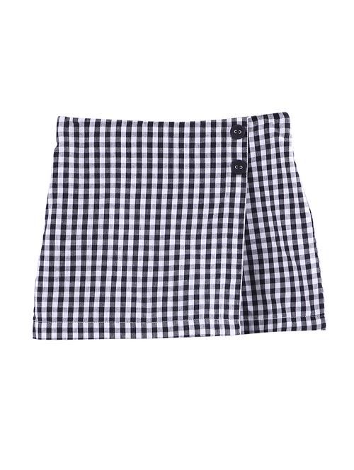 black cotton aline skirt - 17544131 - Standard Image - 1