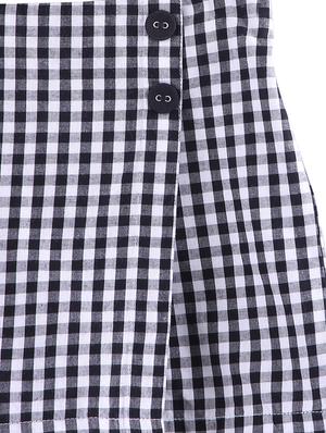black cotton aline skirt - 17544131 - Standard Image - 3