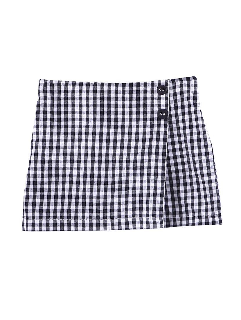 black cotton aline skirt - 17544131 - Zoom Image - 1