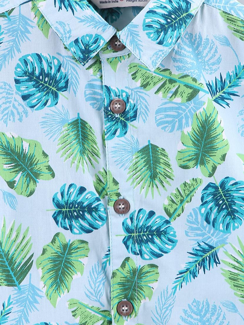 blue cotton shirt - 17544132 - Zoom Image - 3