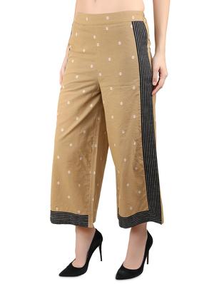 beige straight palazzo - 17544161 - Standard Image - 2