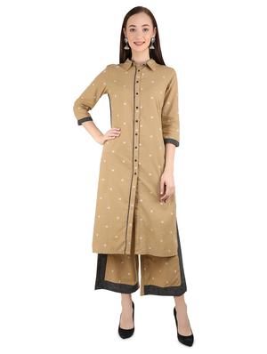 beige straight palazzo - 17544161 - Standard Image - 4