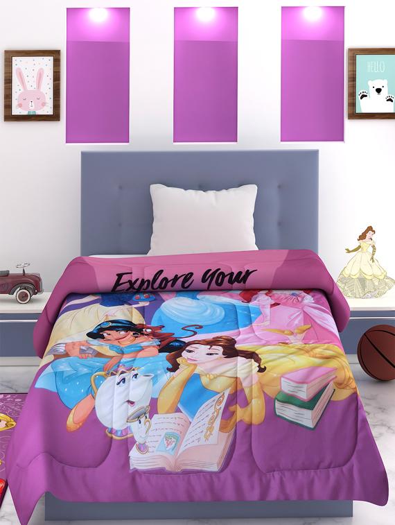 athom trendz disney princess kids comforter 300 gsm 135x220 cm - 17544175 - Zoom Image - 2