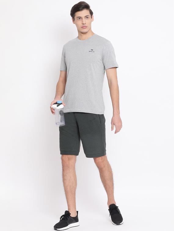 grey solid casual t-shirt - 17544223 - Zoom Image - 4