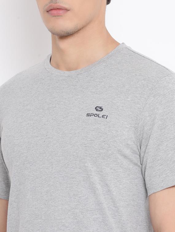 grey solid casual t-shirt - 17544223 - Zoom Image - 5