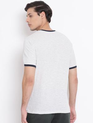 white chest print t-shirt - 17544229 - Standard Image - 3