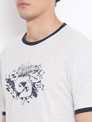 white chest print t-shirt - 17544229 - Standard Image - 5