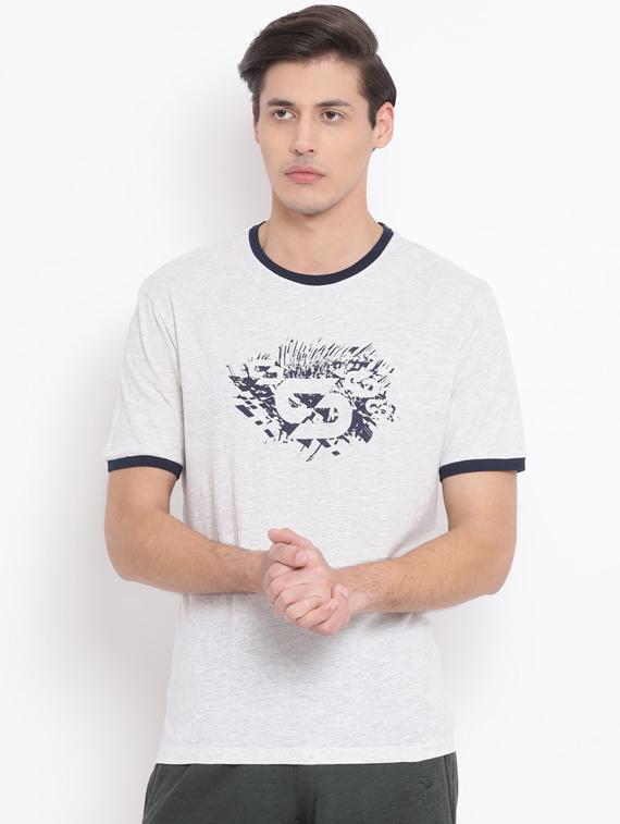 white chest print t-shirt - 17544229 - Zoom Image - 1