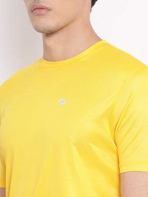 yellow solid casual t-shirt - 17544232 - Standard Image - 5