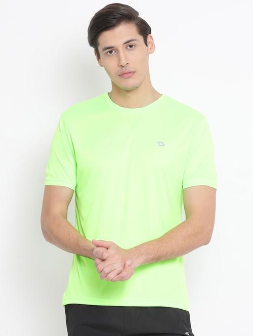 green solid casual t-shirt - 17544237 - Standard Image - 1