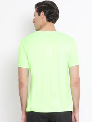 green solid casual t-shirt - 17544237 - Standard Image - 3