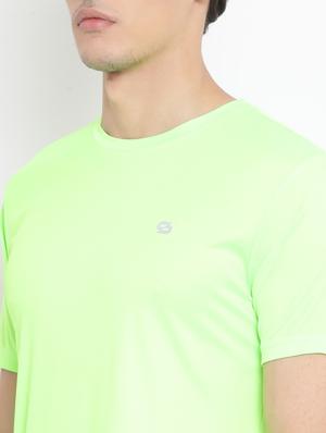green solid casual t-shirt - 17544237 - Standard Image - 5