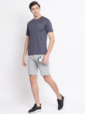 grey solid casual t-shirt - 17544238 - Standard Image - 4