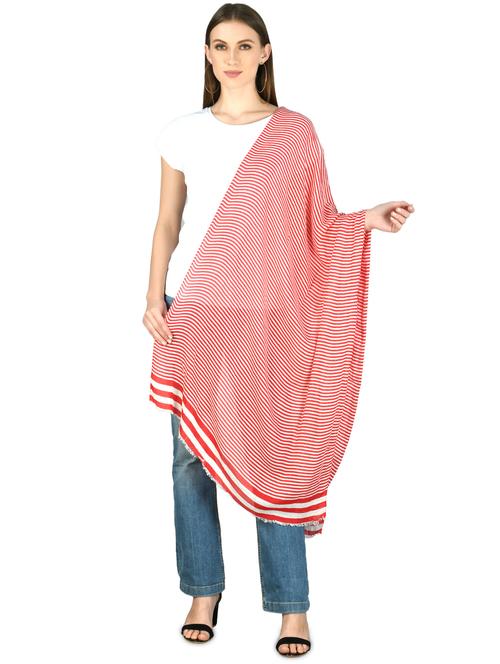 pink viscose stole - 17544385 - Standard Image - 1