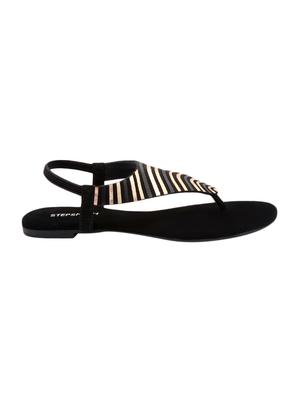 black synthetic back strap sandals - 17544441 - Standard Image - 2