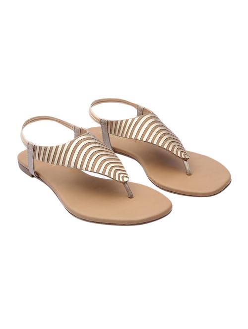 beige synthetic back strap sandals - 17544442 - Standard Image - 1