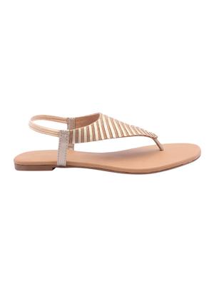 beige synthetic back strap sandals - 17544442 - Standard Image - 2