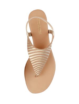 beige synthetic back strap sandals - 17544442 - Standard Image - 4