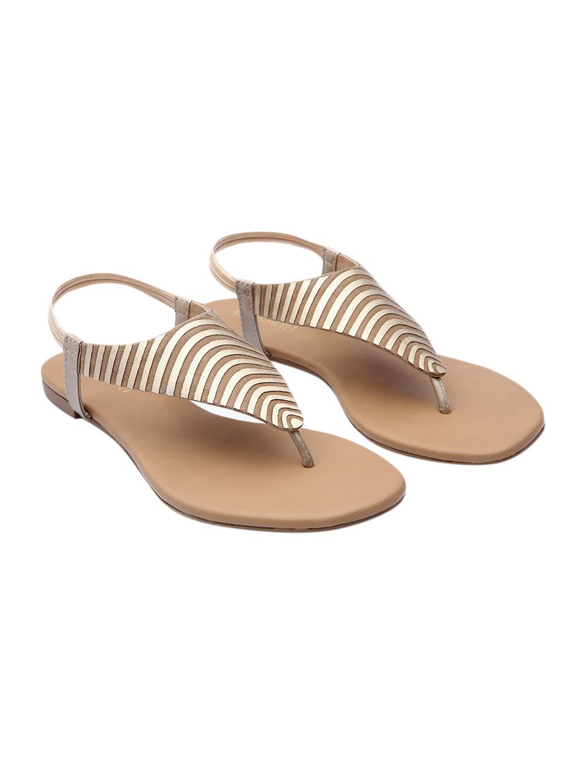 beige synthetic back strap sandals - 17544442 - Zoom Image - 1