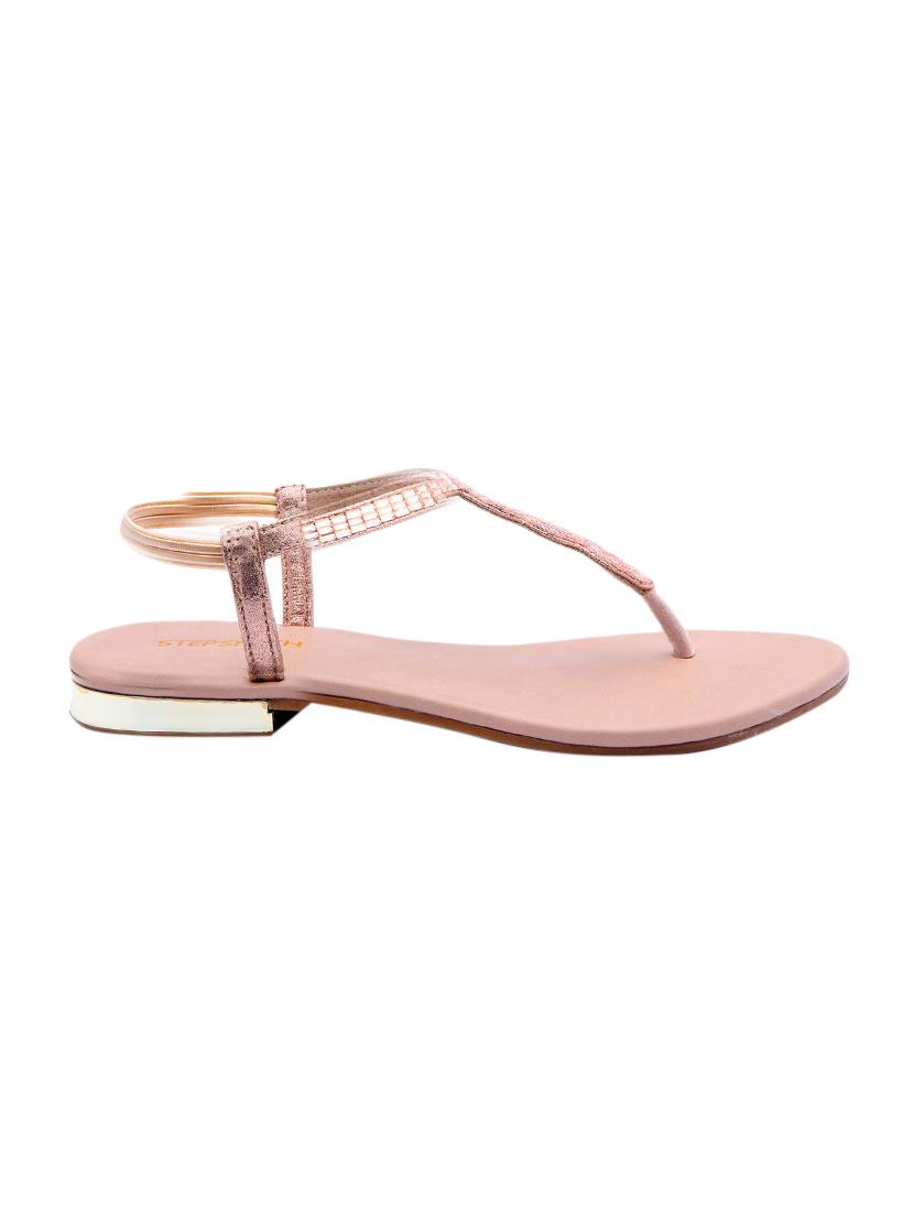 pink synthetic open thong sandals - 17544443 - Zoom Image - 2