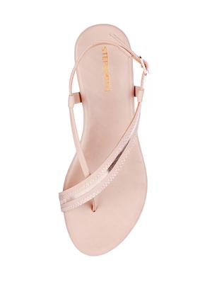 pink leatherette back strap sandals - 17544448 - Standard Image - 4