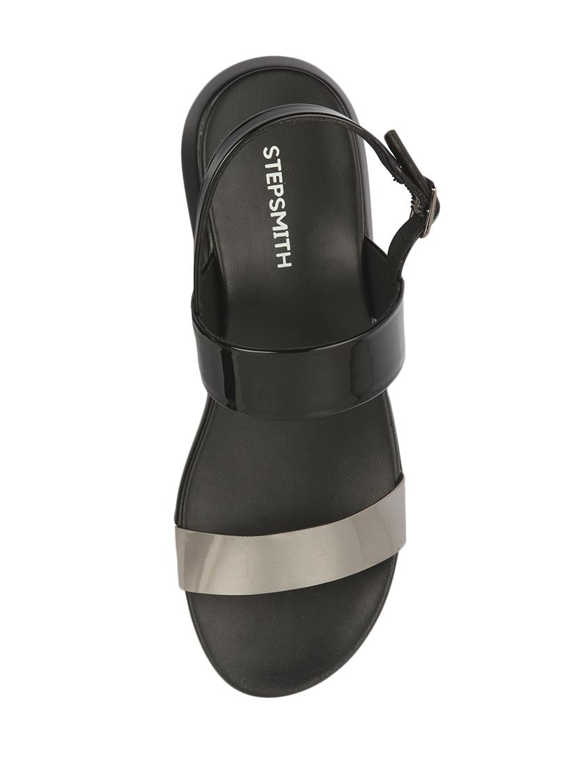 black patent flat forms sandals - 17544450 - Zoom Image - 4