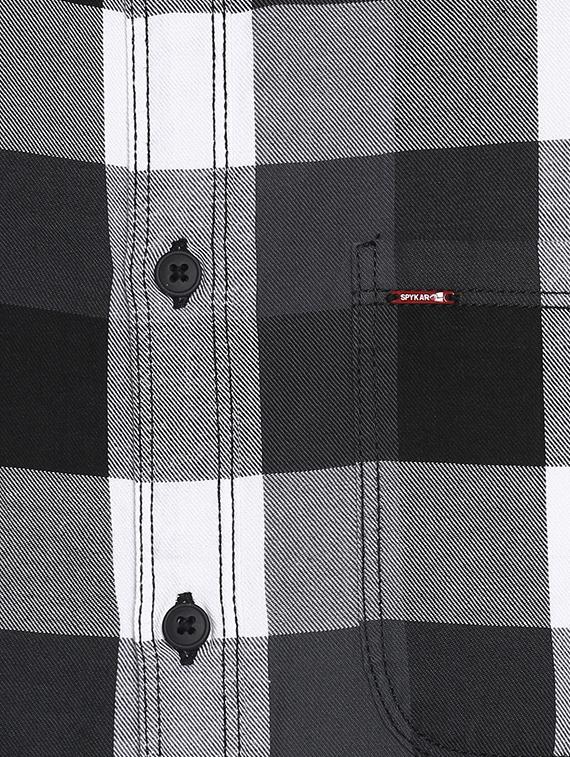 grey checkered casual shirt - 17544485 - Zoom Image - 5