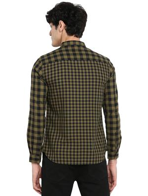 green checkered casual shirt - 17544493 - Standard Image - 3