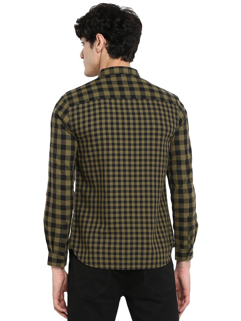green checkered casual shirt - 17544493 - Zoom Image - 3