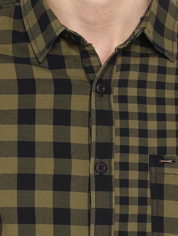 green checkered casual shirt - 17544493 - Zoom Image - 4