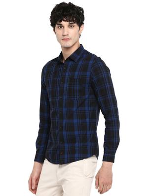 blue checkered casual shirt - 17544497 - Standard Image - 2