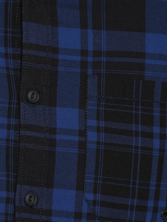 blue checkered casual shirt - 17544497 - Zoom Image - 5