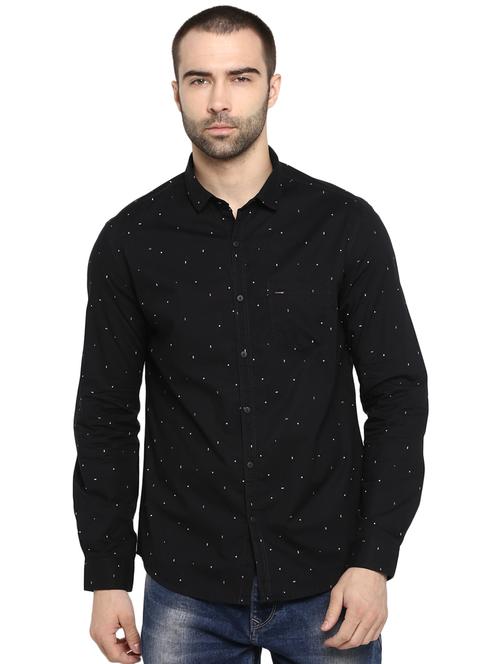 black printed casual shirt - 17544498 - Standard Image - 1