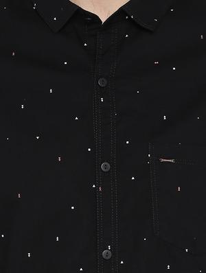 black printed casual shirt - 17544498 - Standard Image - 5