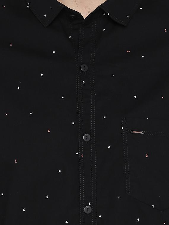 black printed casual shirt - 17544498 - Zoom Image - 5