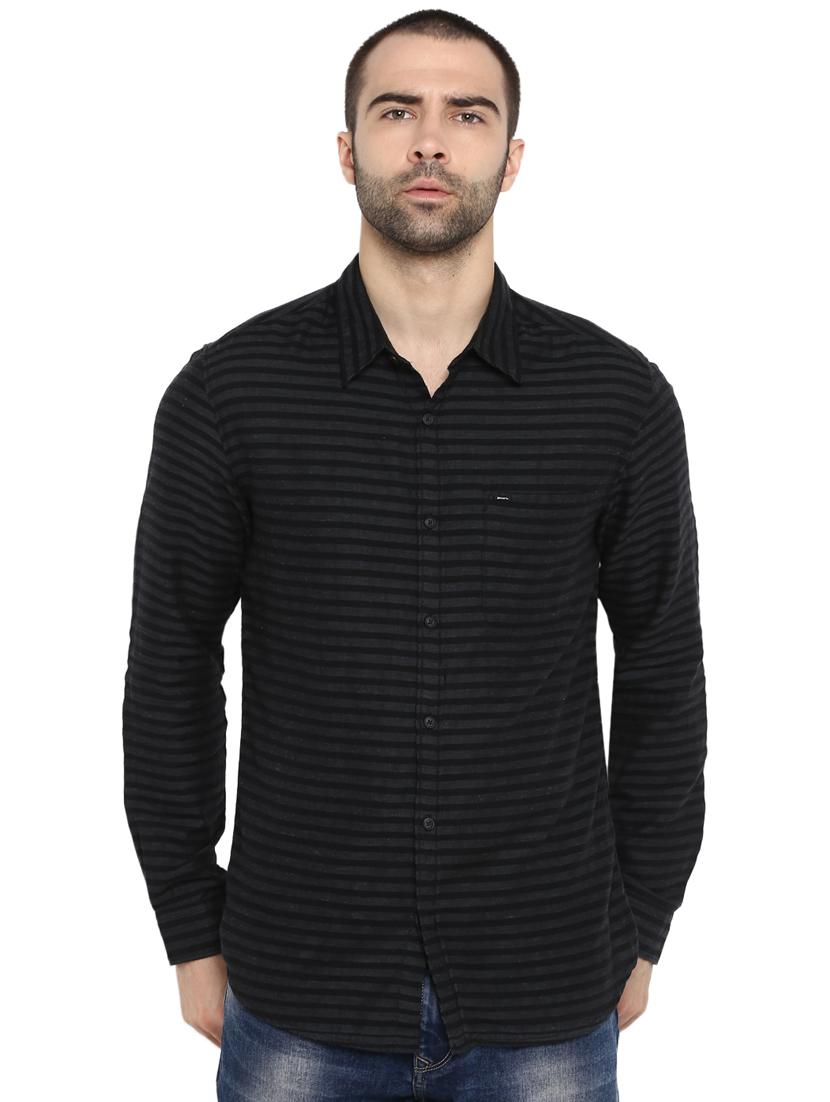 black striped casual shirt - 17544499 - Zoom Image - 1
