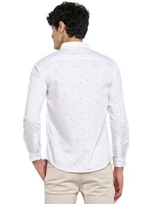 white printed casual shirt - 17544504 - Standard Image - 3