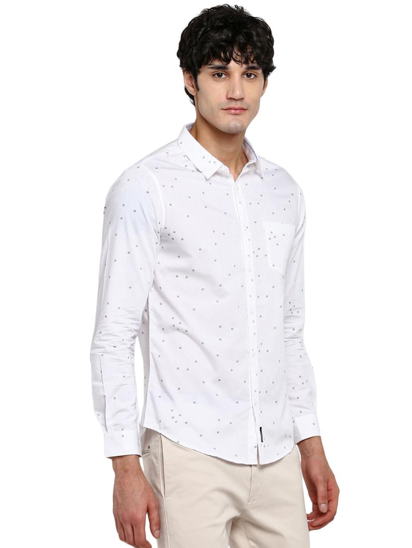 white printed casual shirt - 17544504 - Zoom Image - 2