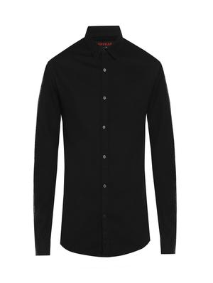 black solid casual shirt - 17544512 - Standard Image - 4