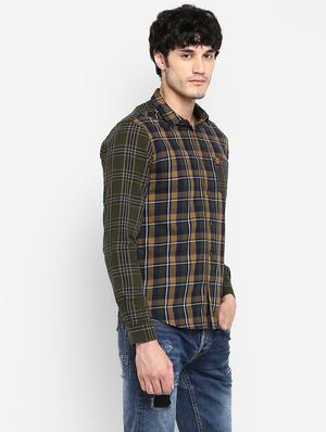 green checkered casual shirt - 17544522 - Standard Image - 3