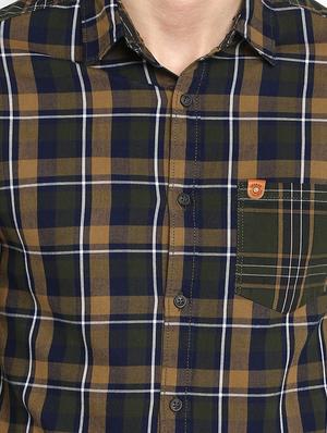 green checkered casual shirt - 17544522 - Standard Image - 4