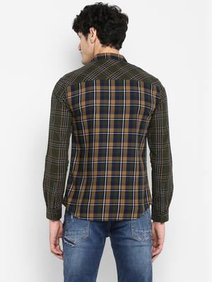 green checkered casual shirt - 17544522 - Standard Image - 5