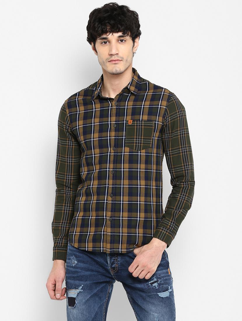 green checkered casual shirt - 17544522 - Zoom Image - 1