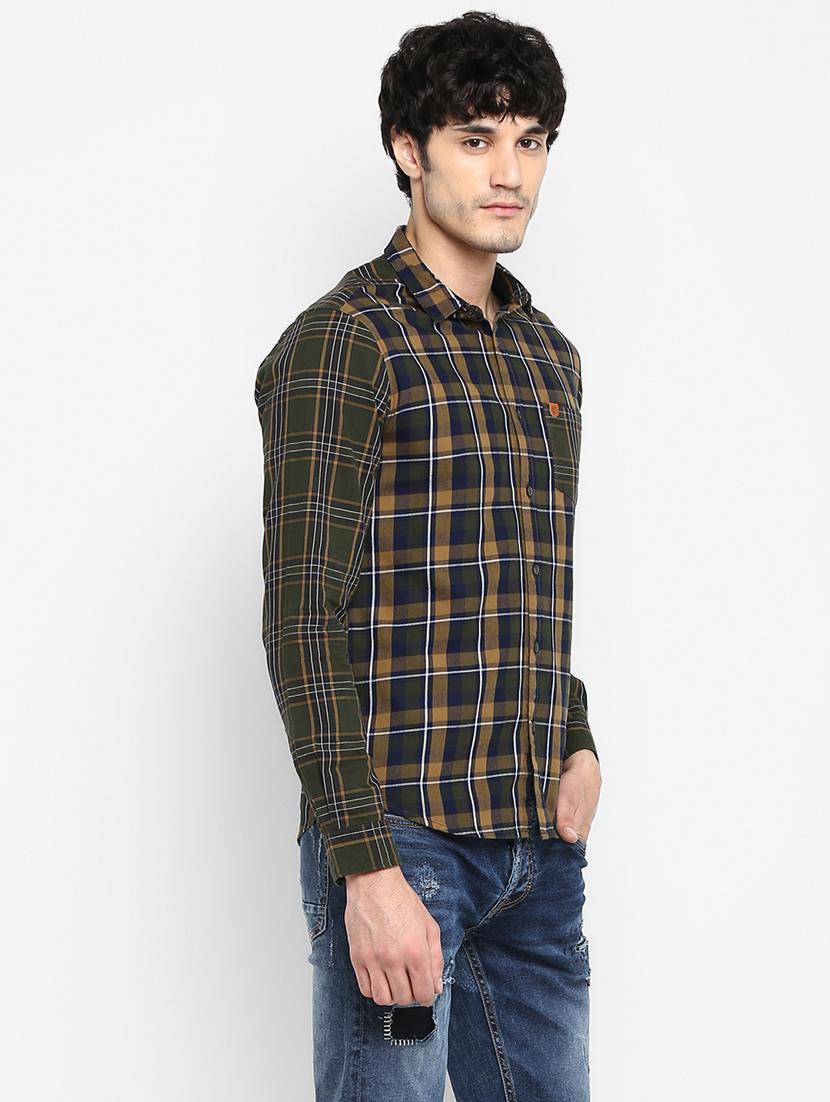 green checkered casual shirt - 17544522 - Zoom Image - 3