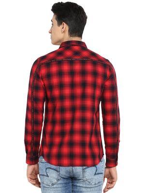 red checkered casual shirt - 17544531 - Standard Image - 3