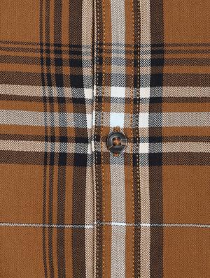 brown checkered casual shirt - 17544534 - Standard Image - 5