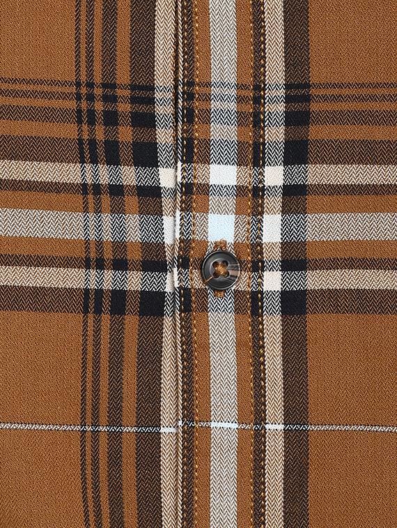 brown checkered casual shirt - 17544534 - Zoom Image - 5