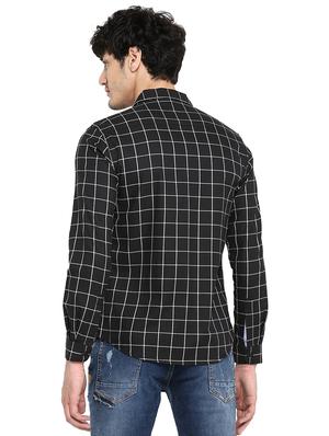 black checkered casual shirt - 17544547 - Standard Image - 3
